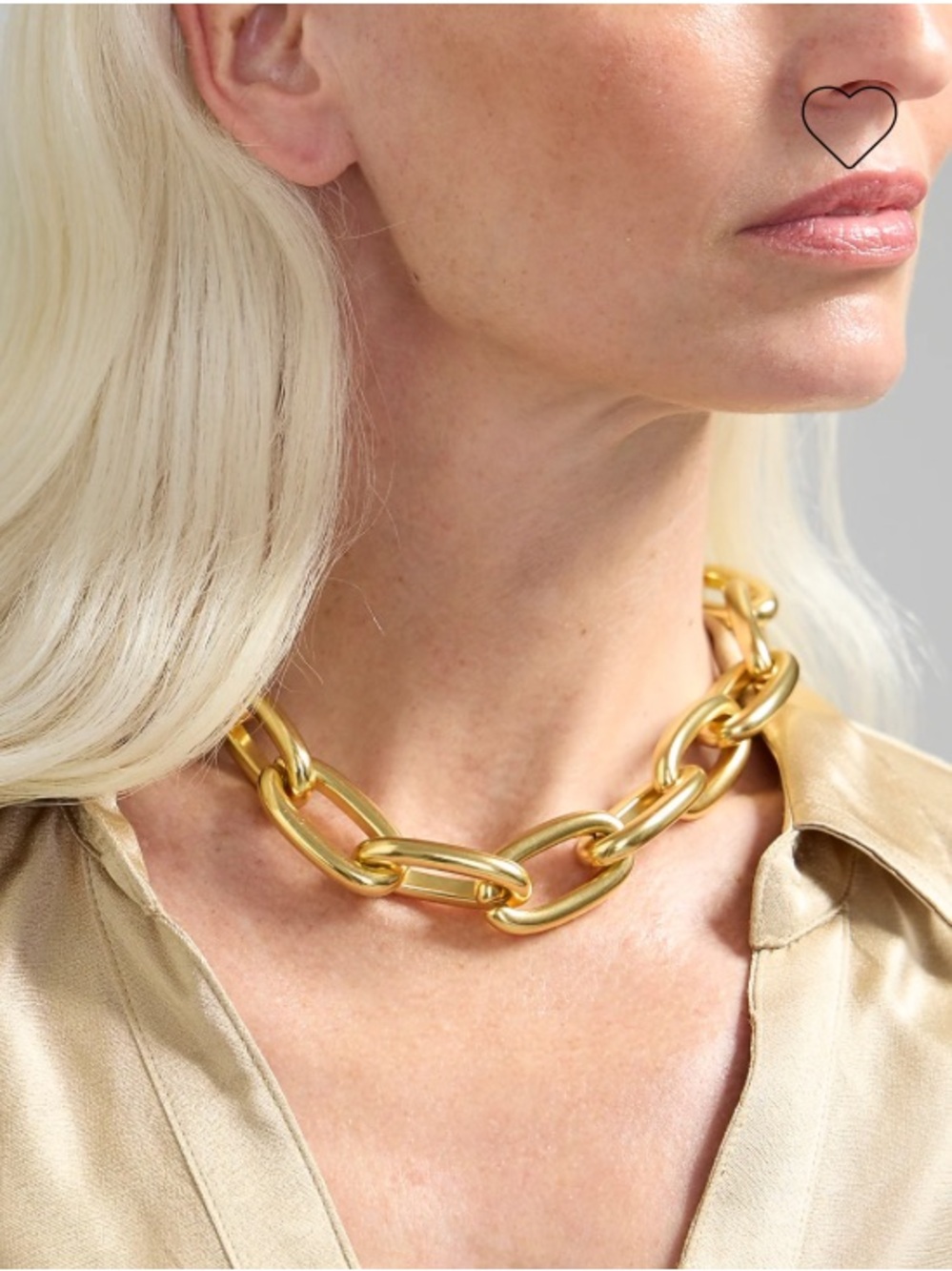 Gold Chunky Link Necklace - Women Jewelry
